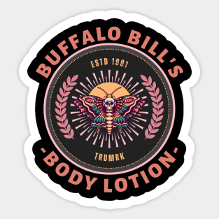 Buffalo Bill's Body Lotion - Original Illustration Logo Sticker